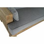 DKD Home Decor Sofá de Madera Reciclada y Poliéster Gris