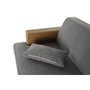 DKD Home Decor Sofá de Madera Reciclada y Poliéster Gris
