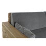 DKD Home Decor Sofá de Madera Reciclada y Poliéster Gris