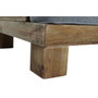 DKD Home Decor Sofá de Madera Reciclada y Poliéster Gris