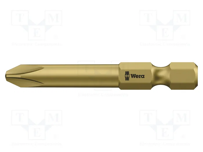 WERA Punta de destornillador Phillips PH3 1/4 50mm WERA Punta de destornillador Phillips PH3 1/4 50mm