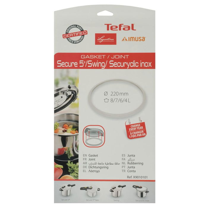 Junta para Olla Tefal Acero Inoxidable Plástico