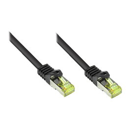 GoodConnections Cable de red Cat7 S/FTP RJ45 de 0,5 m, Negro