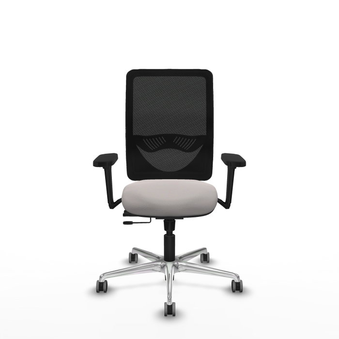 PIQUERAS Y CRESPO Silla de oficina Zulema con mecanismo Sincro/Traslack, Blanco y Negro PIQUERAS Y CRESPO Silla de oficina Zulema con mecanismo Sincro/Traslack, Blanco y Negro
