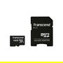 Transcend TS4GUSDHC10 Tarjeta MicroSDHC de 4GB Clase 10 45MB/s con Adaptador SD