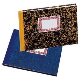 Dohe Cuaderno Cartone Rayado Horizontal 100 Hojas Cuarto Apaisado Azul