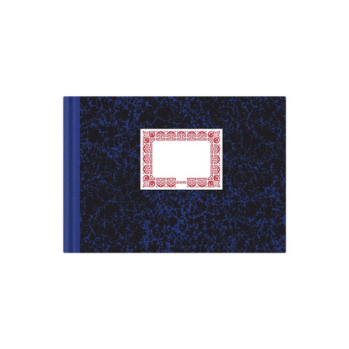 Dohe Cuaderno Cartone Rayado Horizontal 100 Hojas Cuarto Apaisado Azul