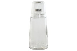 DKD Home Decor Set de Botella de 1L y Vaso de 240ml Basic Glass en Cristal Transparente