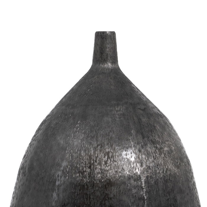Jarrón Negro Aluminio Decoración 33 X 33 X 120 cm
