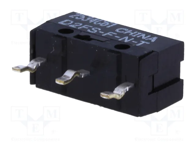 Aratas (Formerly Omron Components) Microconmutador SNAP ACTION D2FS-F-N-T SPST-NO sin palanca Aratas (Formerly Omron Components) Microconmutador SNAP ACTION D2FS-F-N-T SPST-NO sin palanca