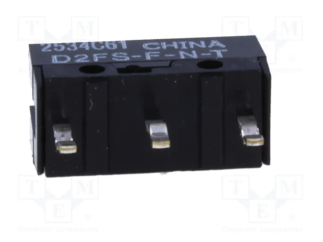 Aratas (Formerly Omron Components) Microconmutador SNAP ACTION D2FS-F-N-T SPST-NO sin palanca Aratas (Formerly Omron Components) Microconmutador SNAP ACTION D2FS-F-N-T SPST-NO sin palanca