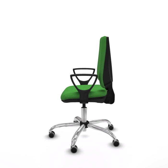 PIQUERAS Y CRESPO Silla de oficina Elche Verde con Brazos Fijos