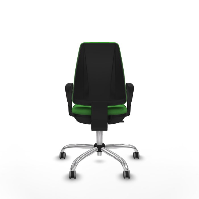 PIQUERAS Y CRESPO Silla de oficina Elche Verde con Brazos Fijos