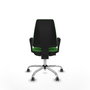 PIQUERAS Y CRESPO Silla de oficina Elche Verde con Brazos Fijos