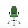 PIQUERAS Y CRESPO Silla de oficina Elche Verde con Brazos Fijos
