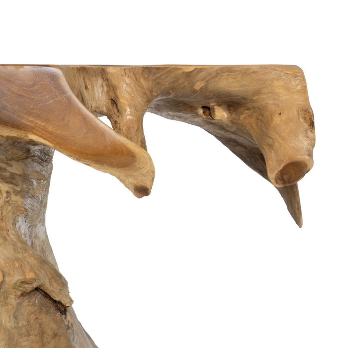 Consola Natural Madera de Teca Entrada 80 X 40 X 80 cm