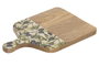 DKD Home Decor Tabla de Cortar Mango y Resina Olivo 25 30x20x1,5 cm