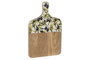 DKD Home Decor Tabla de Cortar Mango y Resina Olivo 25 30x20x1,5 cm