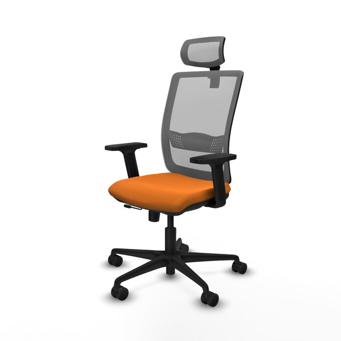 PIQUERAS Y CRESPO Silla de oficina Haches Naranja y Gris PIQUERAS Y CRESPO Silla de oficina Haches Naranja y Gris