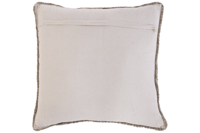 DKD Home Decor Cojín de Yute y Algodón 60x60 cm Marrón DKD Home Decor Cojín de Yute y Algodón 60x60 cm Marrón