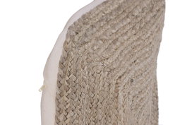 DKD Home Decor Cojín de Yute y Algodón 60x60 cm Marrón