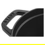 Staub Cocotte Oval de Hierro Fundido Esmaltado, 12 L, 41 cm, Negro
