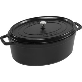 Staub Cocotte ovalada de 41 cm, 12L, Negro