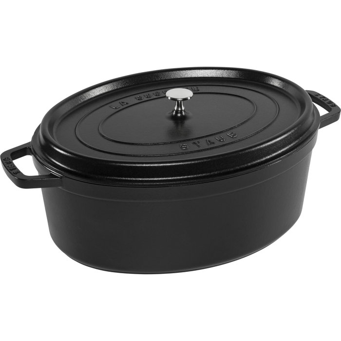 Staub Cocotte ovalada de 41 cm, 12L, Negro Staub Cocotte ovalada de 41 cm, 12L, Negro