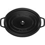 Staub Cocotte ovalada de 41 cm, 12L, Negro