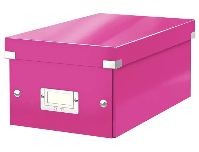 Leitz Caja de almacenamiento Click & Store para DVD color fucsia 206x147x352 mm Leitz Caja de almacenamiento Click & Store para DVD color fucsia 206x147x352 mm