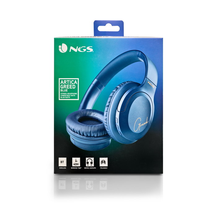 NGS Artica Greed Auriculares Inalámbricos Azul