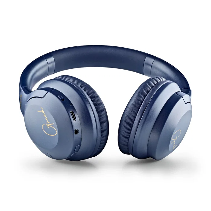 Artica Greed Auriculares Diadema Inalámbricos Bluetooth 5.1 y Alámbricos con Cable 3.5mm, Plegables, Micrófono, 40 Horas Batería, USB-C, Color Azul