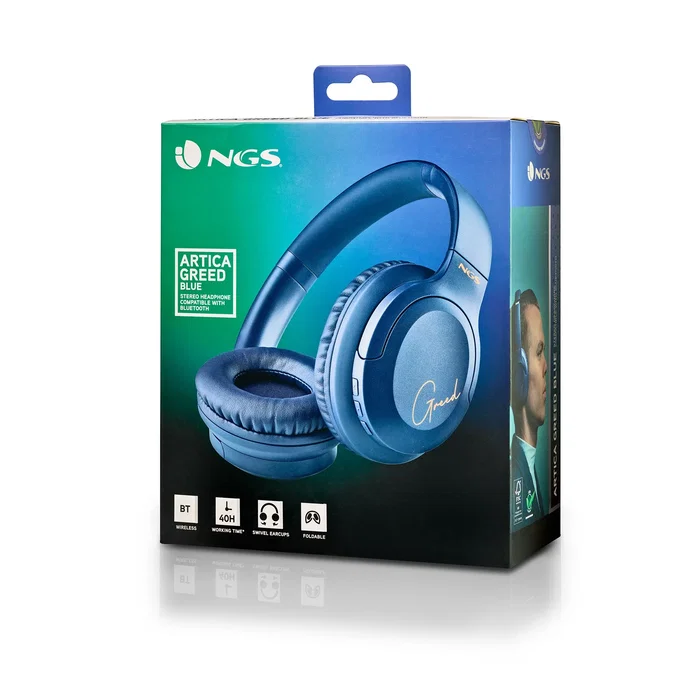 NGS Artica Greed Auriculares Inalámbricos Azul