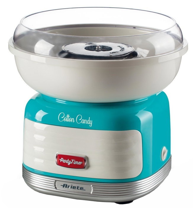 Ariete Máquina de Algodón de Azúcar Cotton Candy Azul Retro