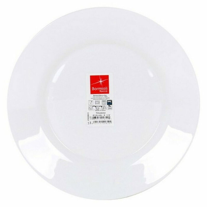 Bormioli Rocco Plato Llano Toledo 25 cm Blanco