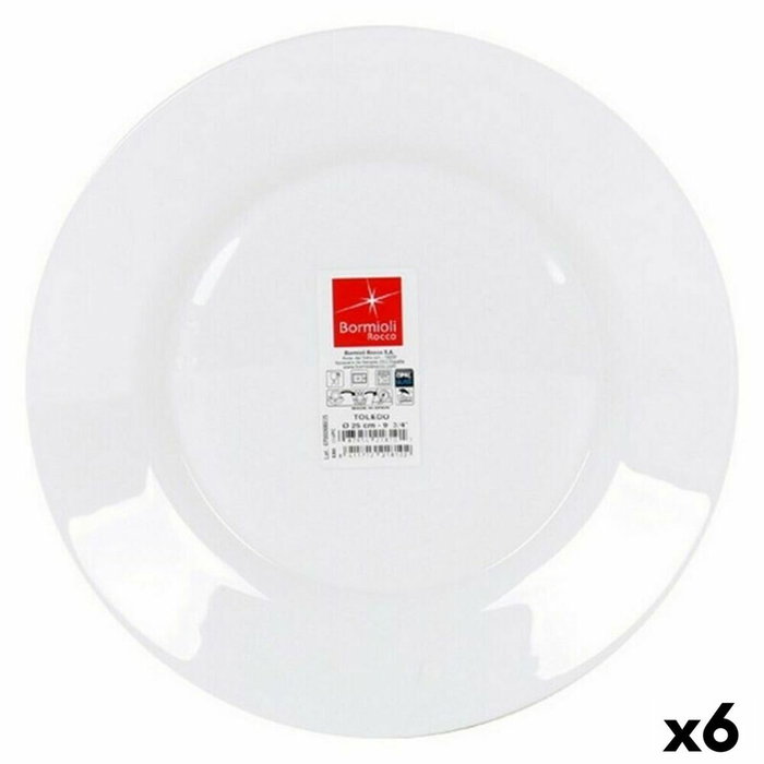 Bormioli Rocco Plato Llano Toledo 25 cm Blanco