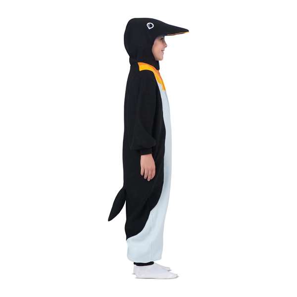 My Other Me Disfraz Pingüino Talla Única Niño Kigurumi con Capucha y Cola Negro