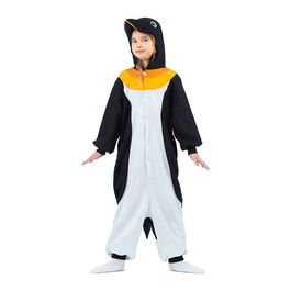 My Other Me Disfraz Pingüino Talla Única Niño Kigurumi con Capucha y Cola Negro