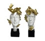 DKD Home Decor Figura de Resina Cara Surtida