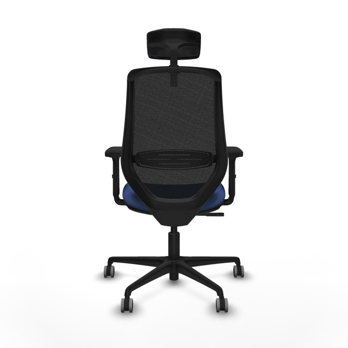 PIQUERAS Y CRESPO Silla de oficina Mardos con mecanismo Sincro, Azul marino y Negro