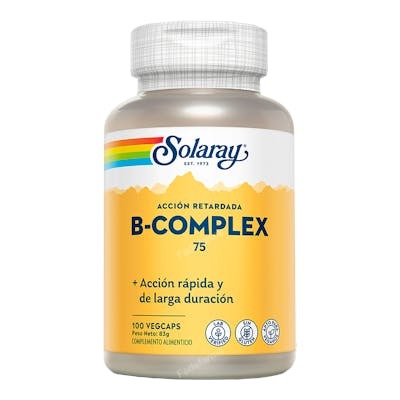 SOLARAY B Complex 75 Acción Retardada 100 Cápsulas Vegetales SOLARAY B Complex 75 Acción Retardada 100 Cápsulas Vegetales