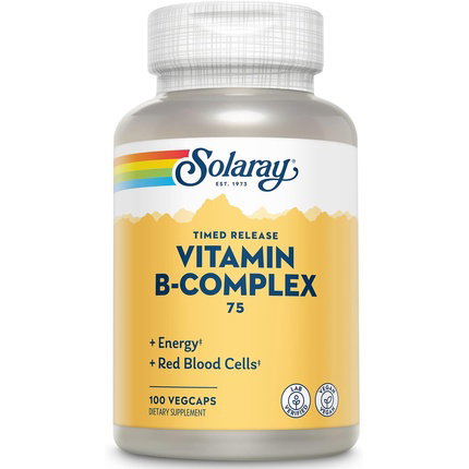 SOLARAY B Complex 75 Acción Retardada 100 Cápsulas Vegetales SOLARAY B Complex 75 Acción Retardada 100 Cápsulas Vegetales