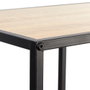 Home Deco Factory Estantería Loka con 9 Compartimentos Mueble Almacenamiento Madera MDF y Hierro 99x32x105,5 cm