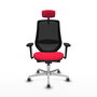 PIQUERAS Y CRESPO Silla de oficina Mardos Rojo/Negro con Mecanismo Sincro/Traslack y Brazos 3D