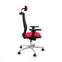 PIQUERAS Y CRESPO Silla de oficina Mardos Rojo/Negro con Mecanismo Sincro/Traslack y Brazos 3D