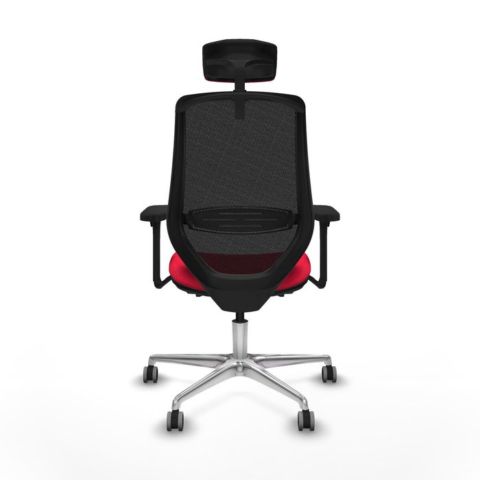 PIQUERAS Y CRESPO Silla de oficina Mardos con mecanismo Sincro/Traslack, Rojo/Negro