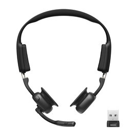 Shokz C610-AA-BK Auriculares Bluetooth de Conducción Ósea Inalámbricos para Oficina y Centro de Llamadas con Dongle USB A