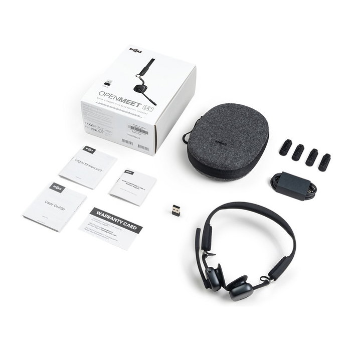 Shokz C610-AA-BK Auriculares Bluetooth de Conducción Ósea Inalámbricos para Oficina y Centro de Llamadas con Dongle USB A