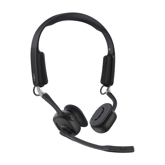 Shokz OPENMEET Auriculares de Conducción Ósea con Bluetooth y Dongle USB A Negro