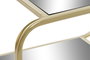 DKD Home Decor Mesa Centro Dorado Metal Espejo 120 x 60 x 45 cm